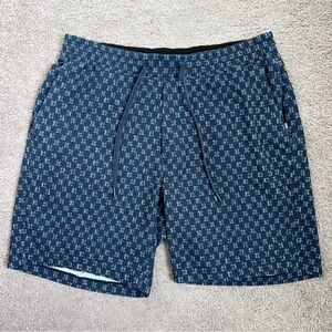 Lululemon Bowline Ripstop 8” Shorts (Large, IKAT Blue)